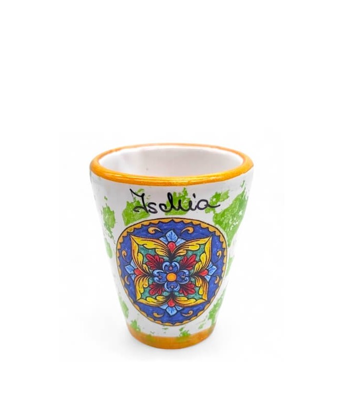 bicchierino-ceramica-variegato-verde-bordo-arancione
