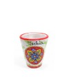naturischia-souvenir-bicchierino-ceramica-variegato-verde-bordo-rosso