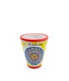 naturischia-souvenir-bicchierino-ceramica-variegato-giallo-bordo-rosso