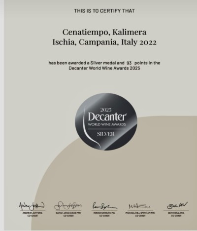 Naturischia - Kalimera vino bianco Cenatiempo Ischia